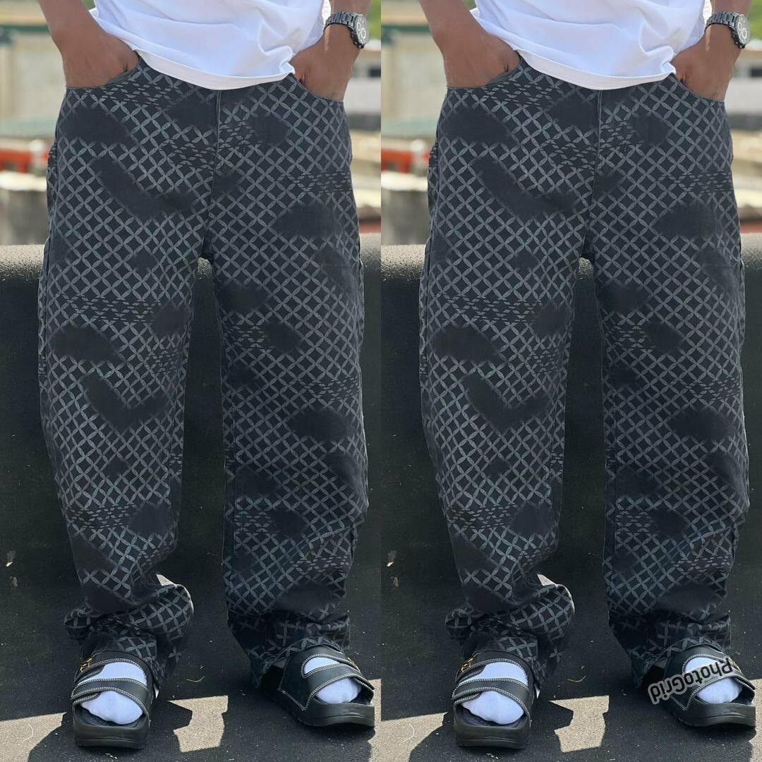 Jeans tendance imprimés homme