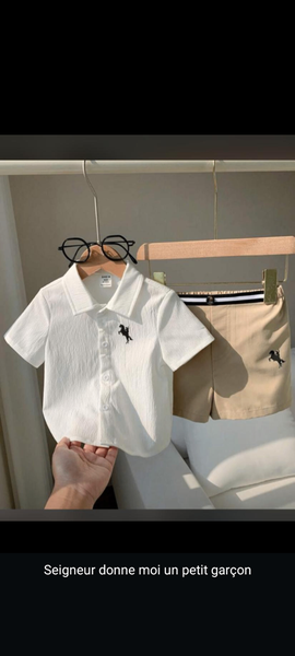 Ensemble été garçon denim