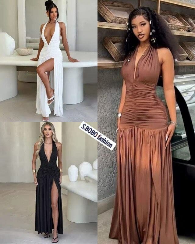 Robe de soiréeabec fente