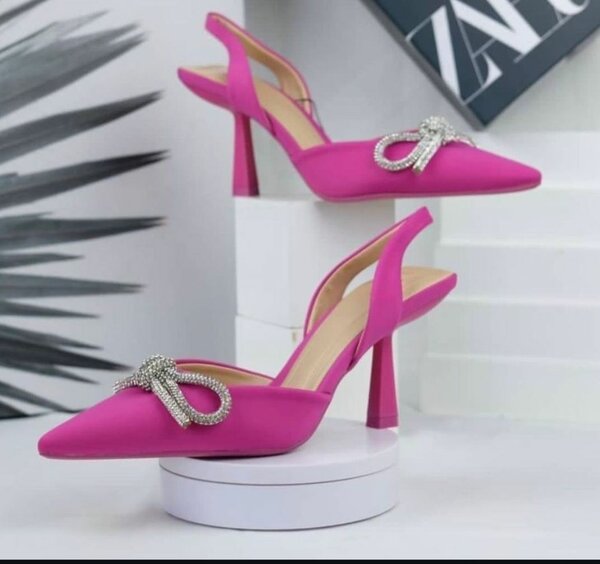 Pink Coloured Ladies heel