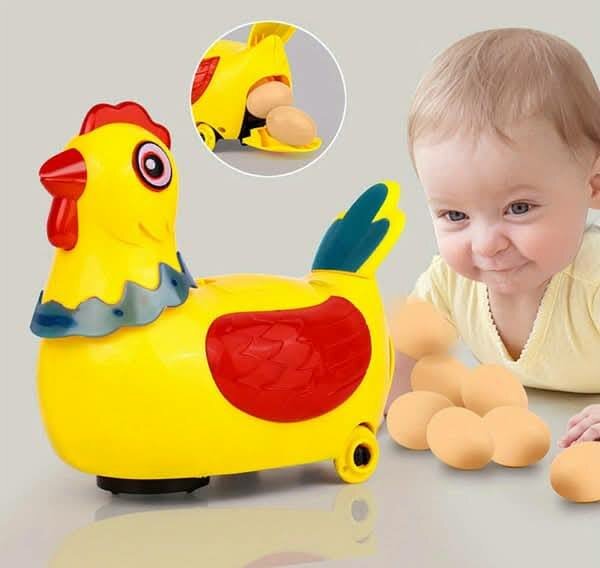 Electric Hen Toy with Light & Music Simulation Lay Eggs Univ