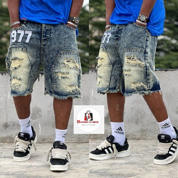 Shorts en jean décontractés homme