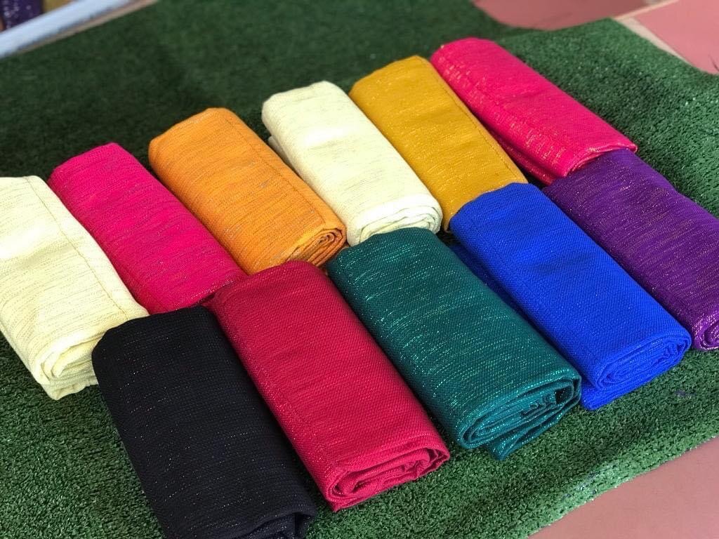 Plain kente with shimmering