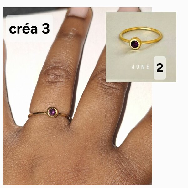 Bague avec cristal
