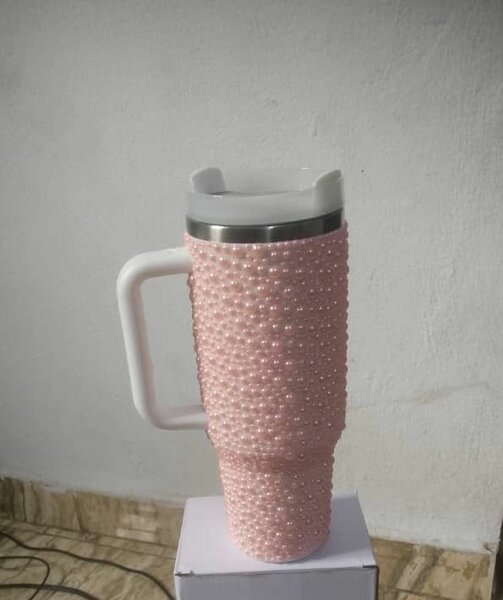 Tasse Voyage Pailletée Rose