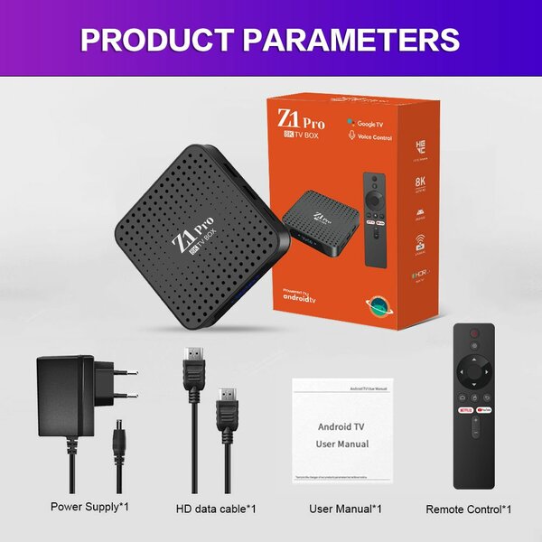 Z1 Pro Box TV Android 8K