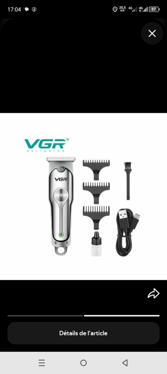 Tondeuse à cheveux VGR Pro