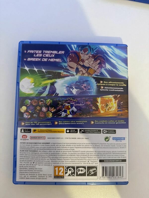 Dragon ball Sparking Zero PS5