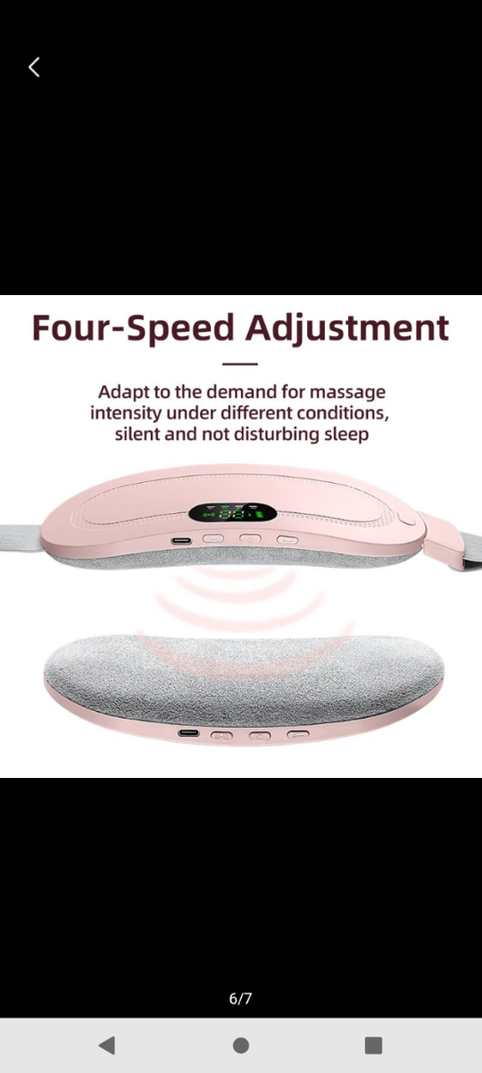 Ladies heating relieve period cramp pain massager