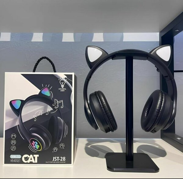 Casque sans fil oreilles de chat