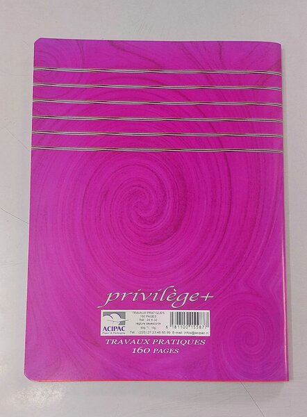Cahier Privilège Tp 160 Pages