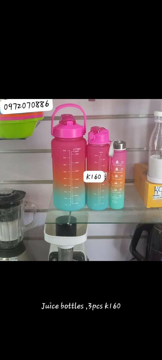 Juice bottles k30 and k160