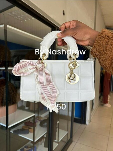 Women's small white handbag