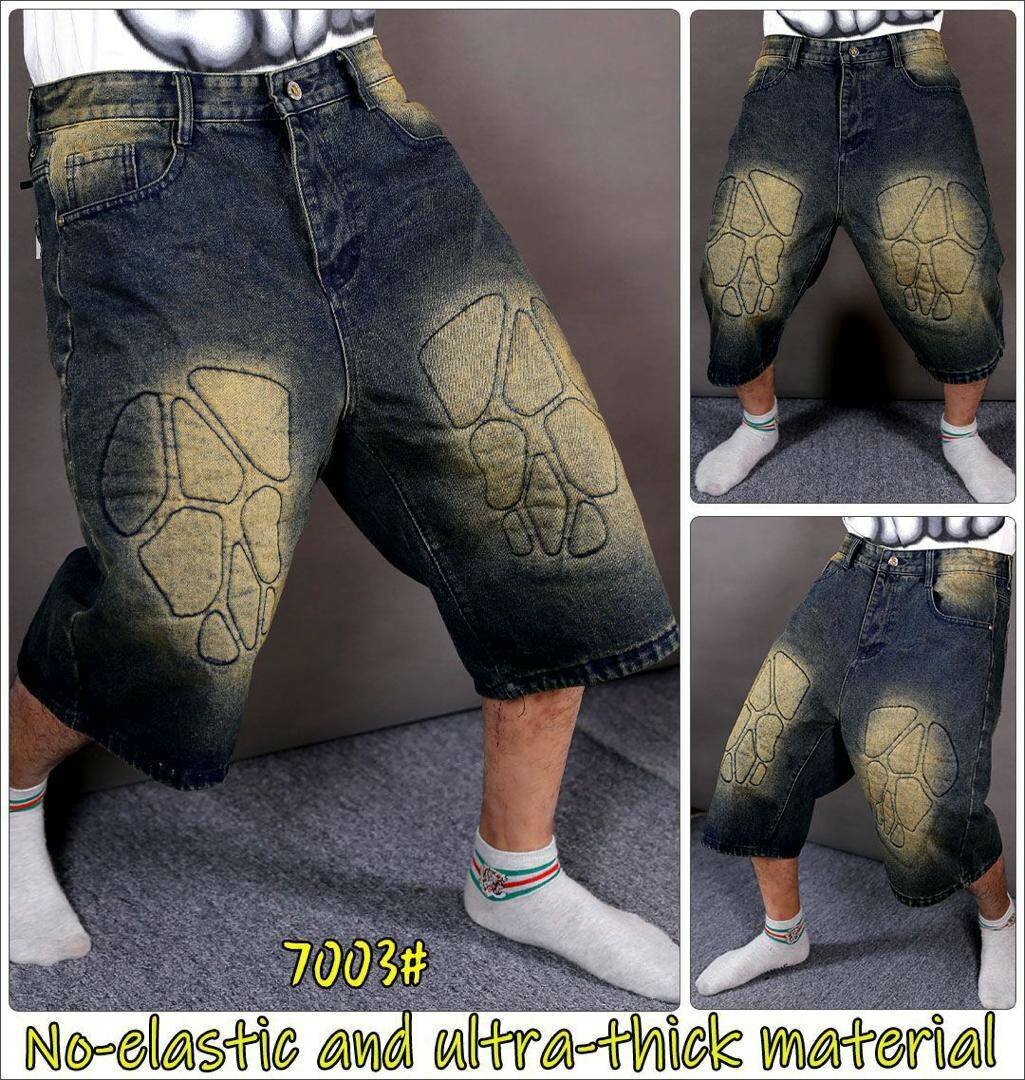 Bermudas en denim épais