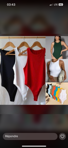 Bodies en coton pour femmes