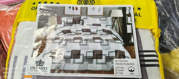 Parure de lit en coton 6 pièces