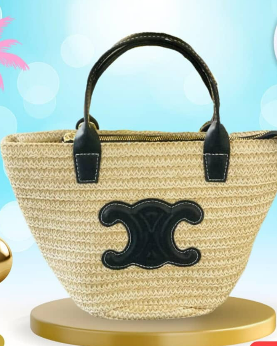 woven straw bag