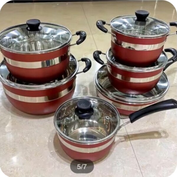Double bottom aluminum cookware