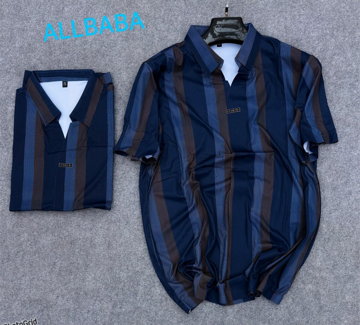 Polo rayé tendance pour hommes