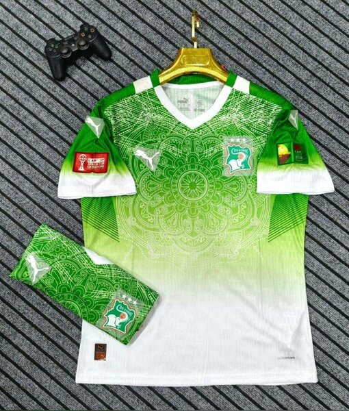 Maillot côte d'ivoire vert bl