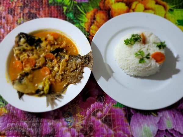 Poisson en Sauce légume épicée