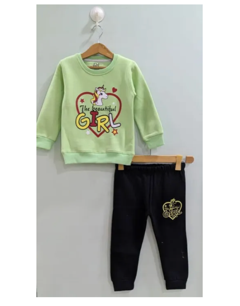 Winter Fleece Track suits for Kids Girls