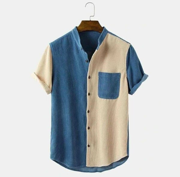 Chemise décontractée bicolore