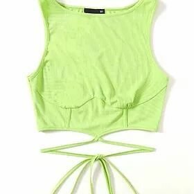 Crop top vert elegant