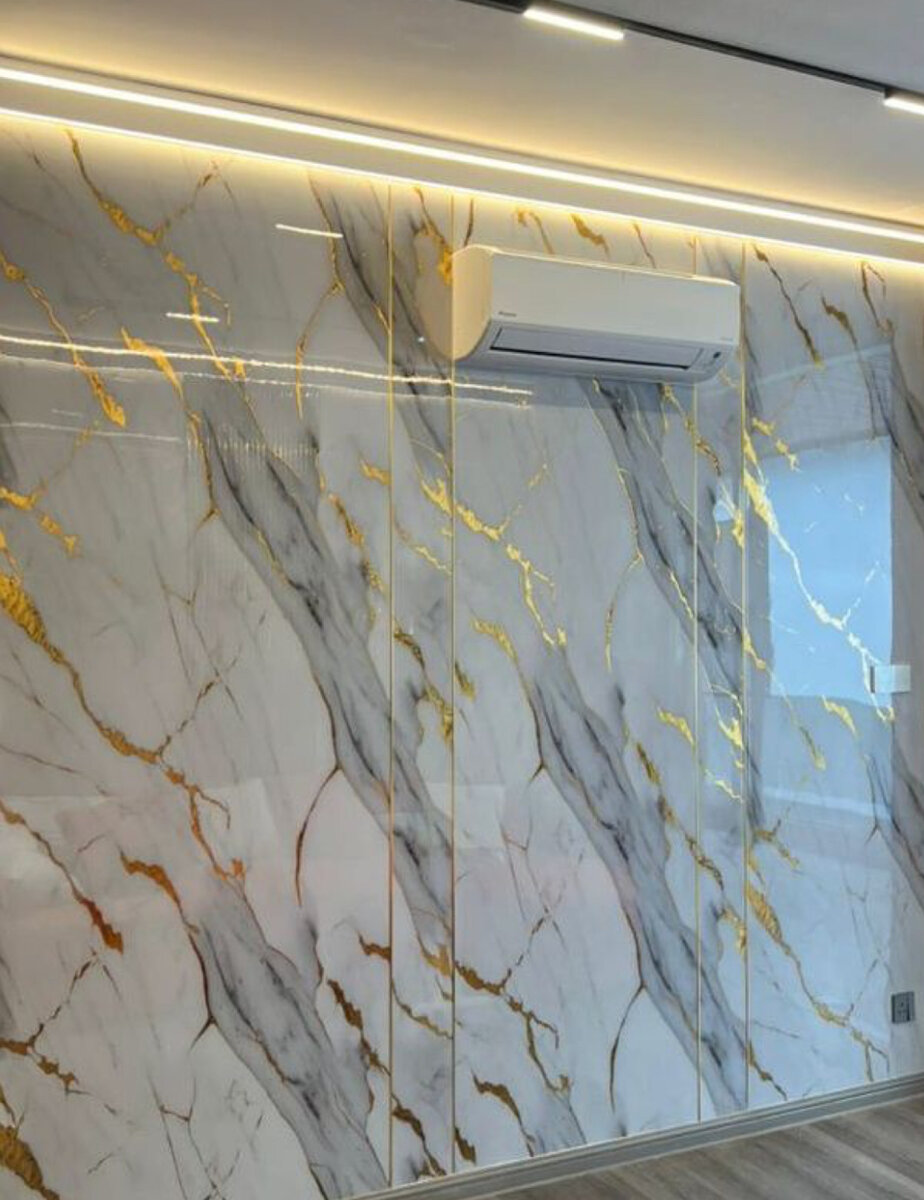 Panneau mural marbré