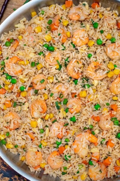 Riz Frit aux Crevettes