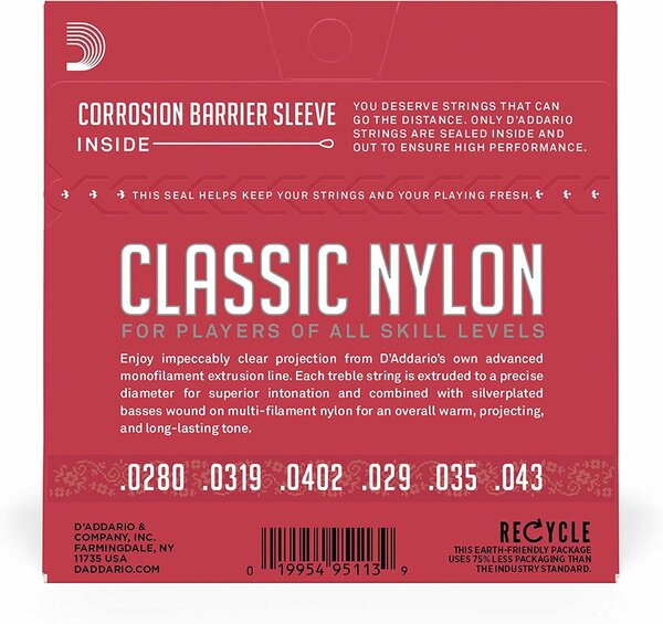 Cordes guitare classique Nylon