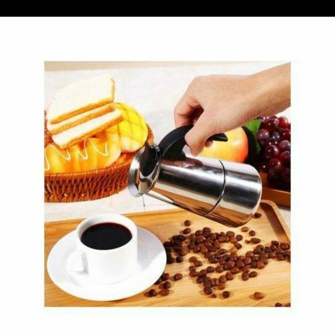 Cafetière italienne en acier inoxydable