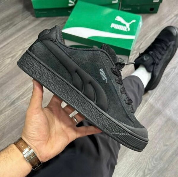 Chaussures Puma Suède Noires