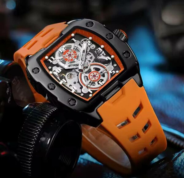 Montre sportive avec bracelet coloré