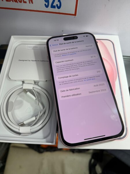 iPhone 15simple 128Go tout pas