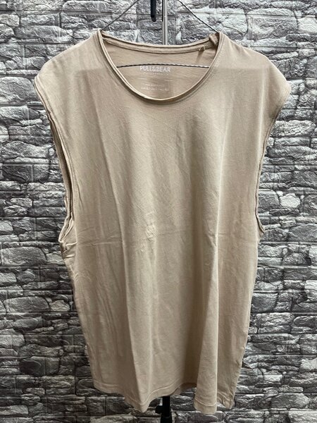 Débardeur Beige Homme Pull&Bear
