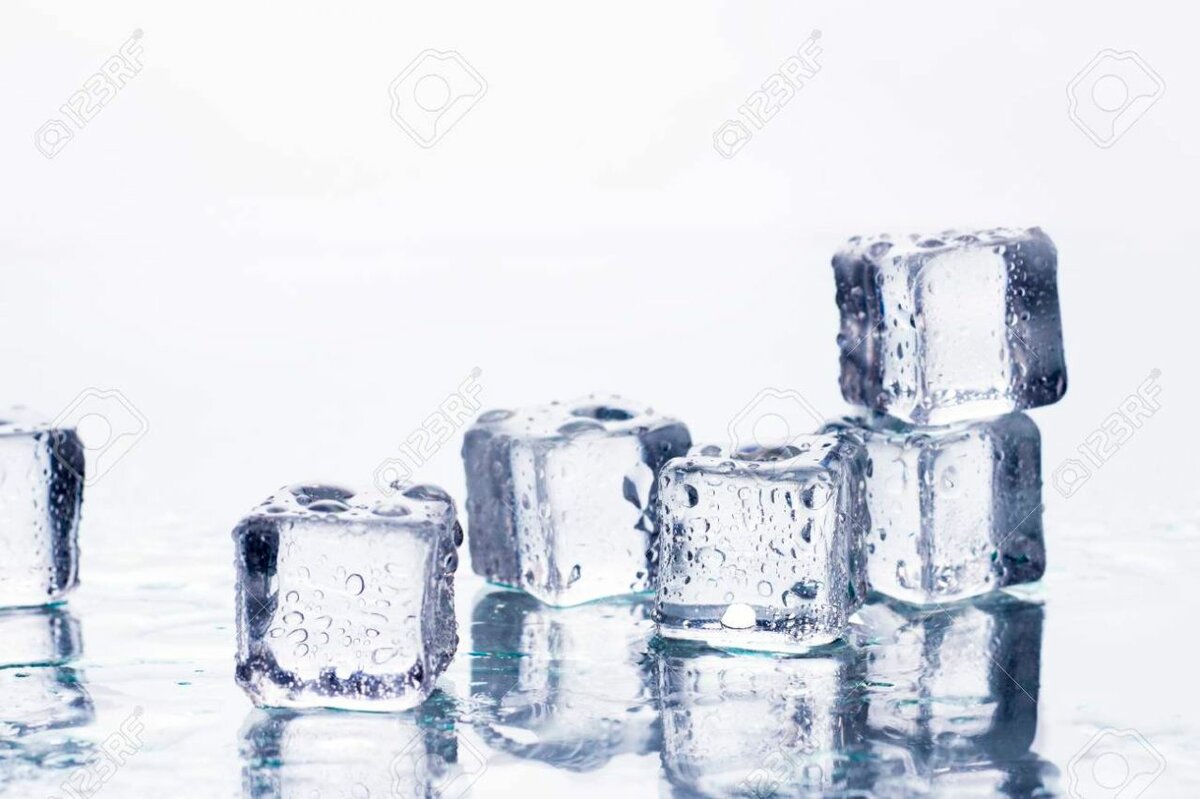 Glaçons cristal réutilisables