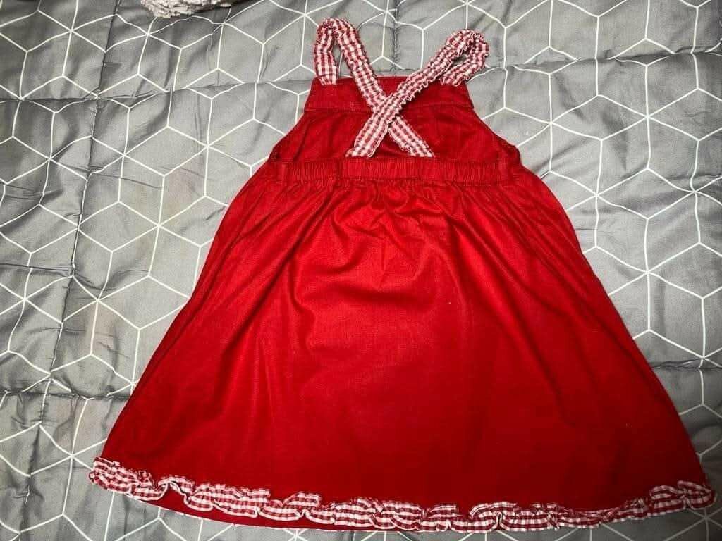 Robe rouge pour fille 1 an