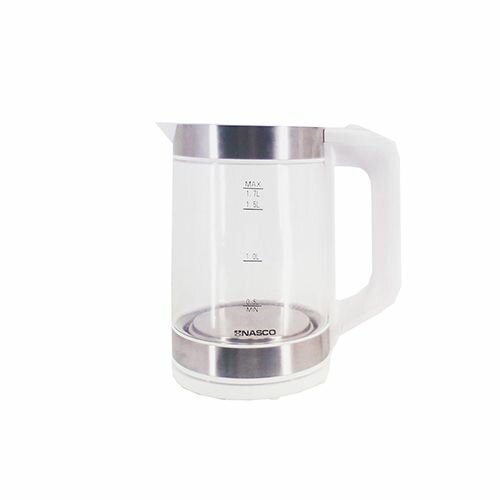 Nasco 1.7L Transparent Glass Kettle