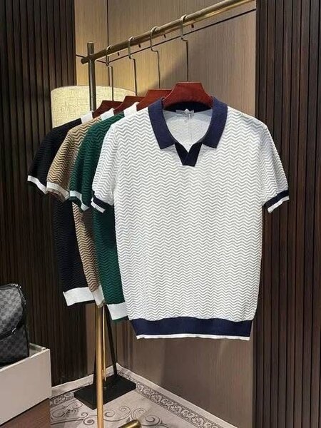 Polo à Rayures pour Hommes