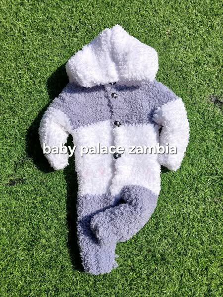 Crochet fleece romper 