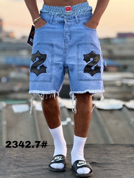 Shorts en jean décontractés homme