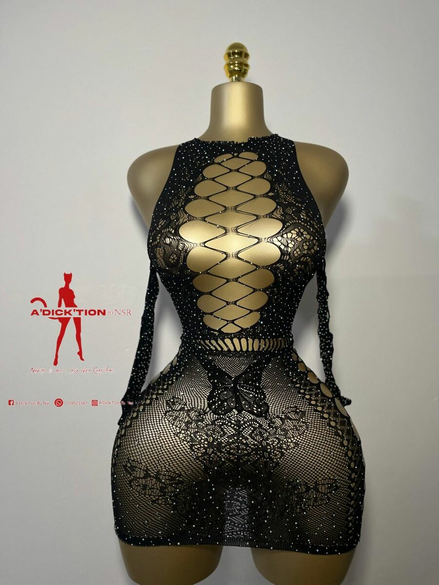 Robe sexy en dentelle noire