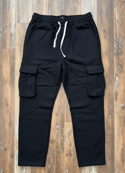 Pantalon cargo noir confortable