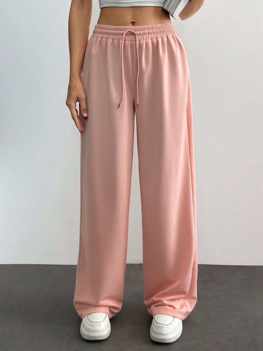 Pantalon ample taille haute femme