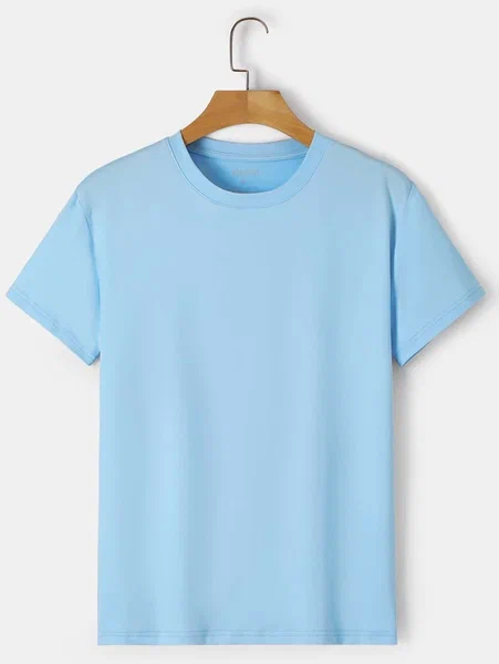 T-shirt bleu unisexe