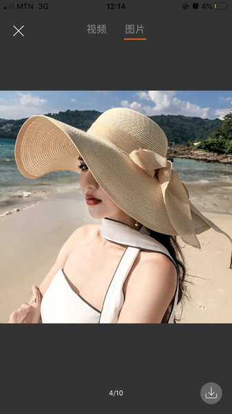 Summer hat for ladies, beach wears