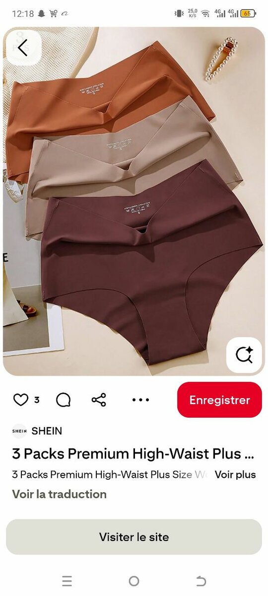 Culottes Haute Taille Dentelle