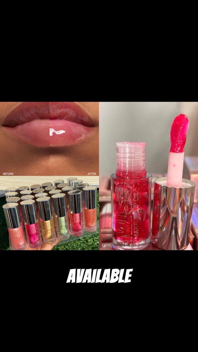 Clear lipgloss and colour changing lipgloss