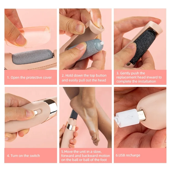 Râpe Electrique Pied Rechargeable